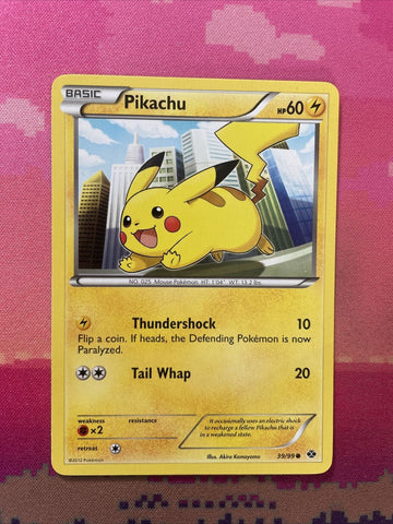 Pokemon Card Pikachu Next Destinies Common 39/99 Near Mint
