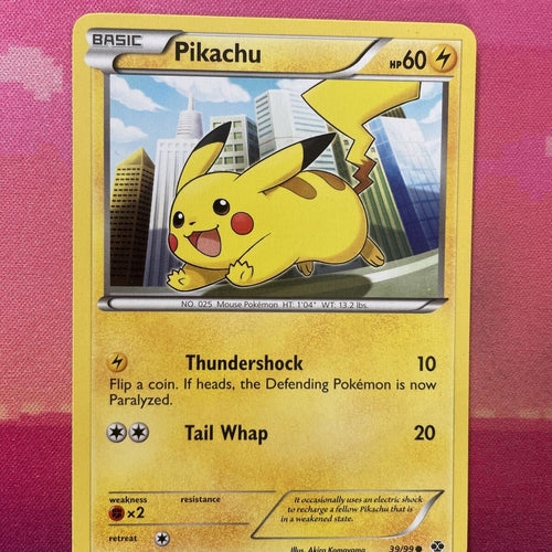 Pokemon Card Pikachu Next Destinies Common 39/99 Near Mint