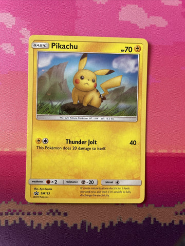 Pokemon Card Pikachu SM183 SM Black Star Promo Holo Near Mint