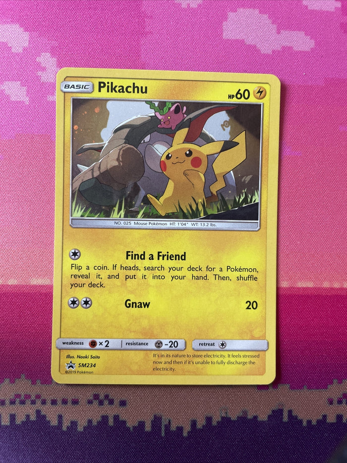 Pokemon Card Pikachu SM234 SM Black Star Promo Holo Near Mint