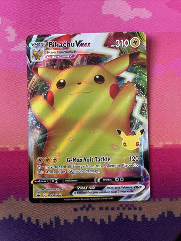 Pokemon Card Pikachu VMAX SWSH062 Black Star Promo Near Mint