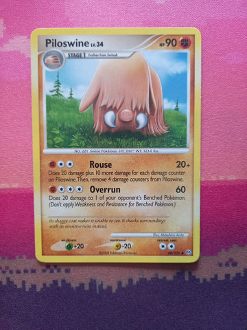 Pokemon Card Piloswine Stormfront Uncommon 46/100 Near Mint
