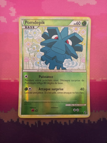 Pokemon Card Pineco Undaunted Reverse Holo Common 63/90 FRENCH Near Mint