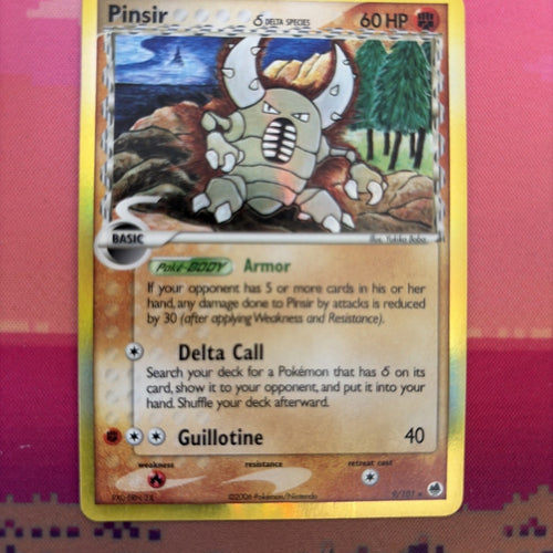 Pokemon Card Pinsir EX Dragons Frontier Holo Rare 9/101 Near Mint