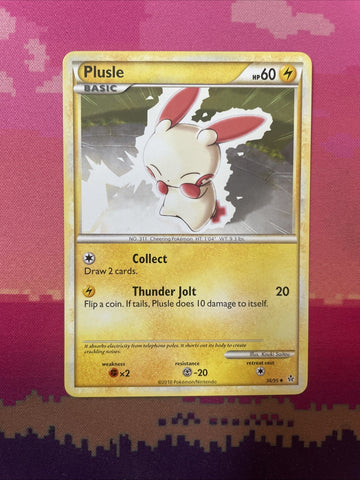 Pokemon Card Plusle Unleashed Uncommon 36/95 Near Mint