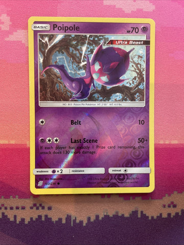 Pokemon Card Poipole Unified Minds Reverse Holo Common 102/236 Near Mint