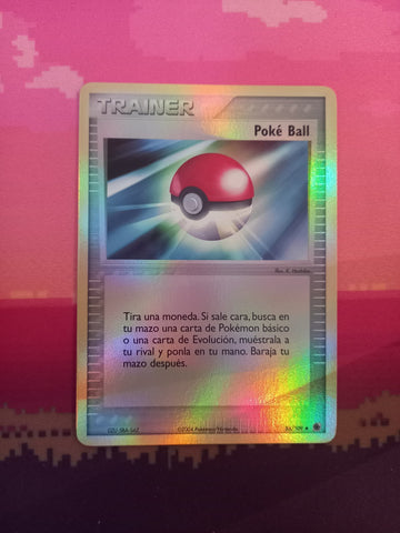 Pokemon Card Poke Ball Ruby Sapphire Reverse Holo Spanish 86/109 Near Mint