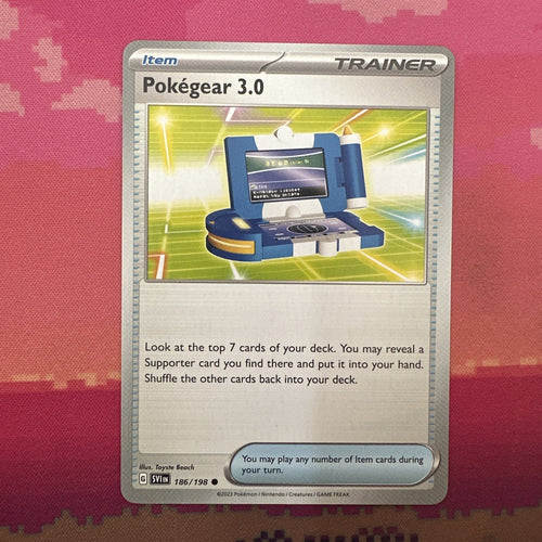 Pokemon Card Pokegear 3.0 Scarlet & Violet Base Set 186/198 Near Mint
