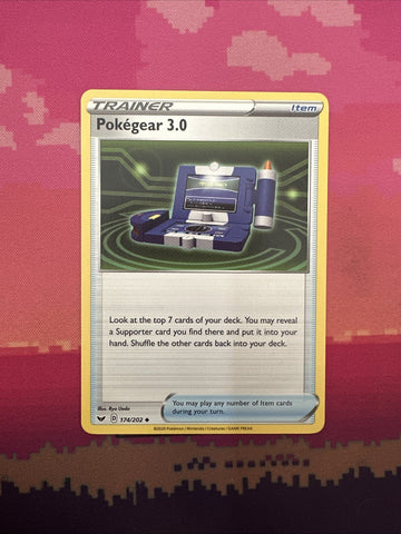 Pokemon Card Pokegear 3.0 Sword & Shield Uncommon 174/202 Near Mint