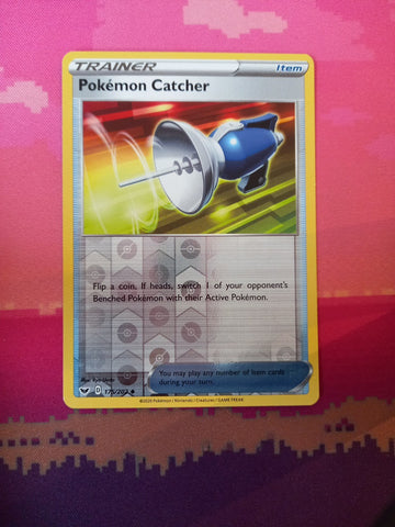 Pokemon Card Pokemon Catcher Sword & Shield Reverse Holo 175/202  Near Mint