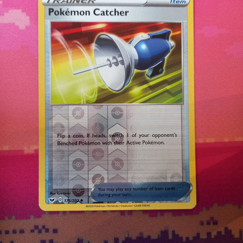 Pokemon Card Pokemon Catcher Sword & Shield Reverse Holo 175/202  Near Mint