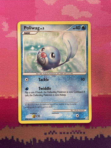 Pokemon Card Poliwag Legends Awakened Common 114/146 NM