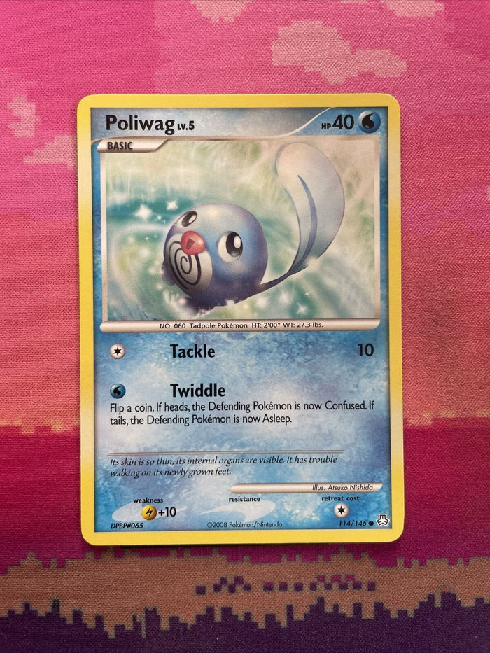 Pokemon Card Poliwag Legends Awakened Common 114/146 NM