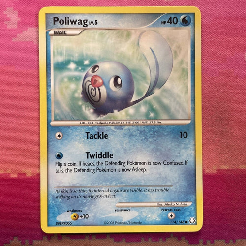 Pokemon Card Poliwag Legends Awakened Common 114/146 NM