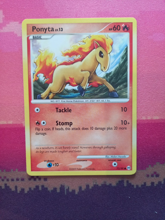 Pokemon Card Ponyta Arceus Common 72/99 Near Mint