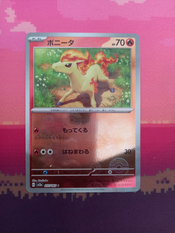 Pokemon Card Ponyta Pokeball Scarlet & Violet Japanese 077/165 Near Mint