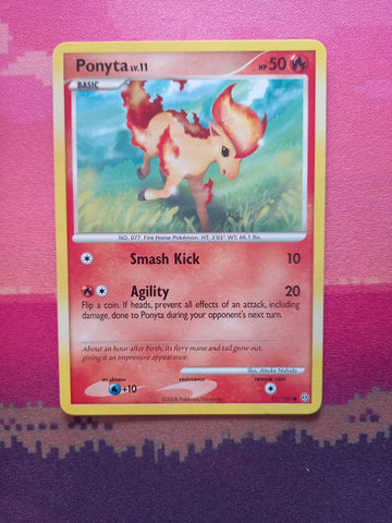 Pokemon Card Ponyta Stormfront Common 71/100 Near Mint