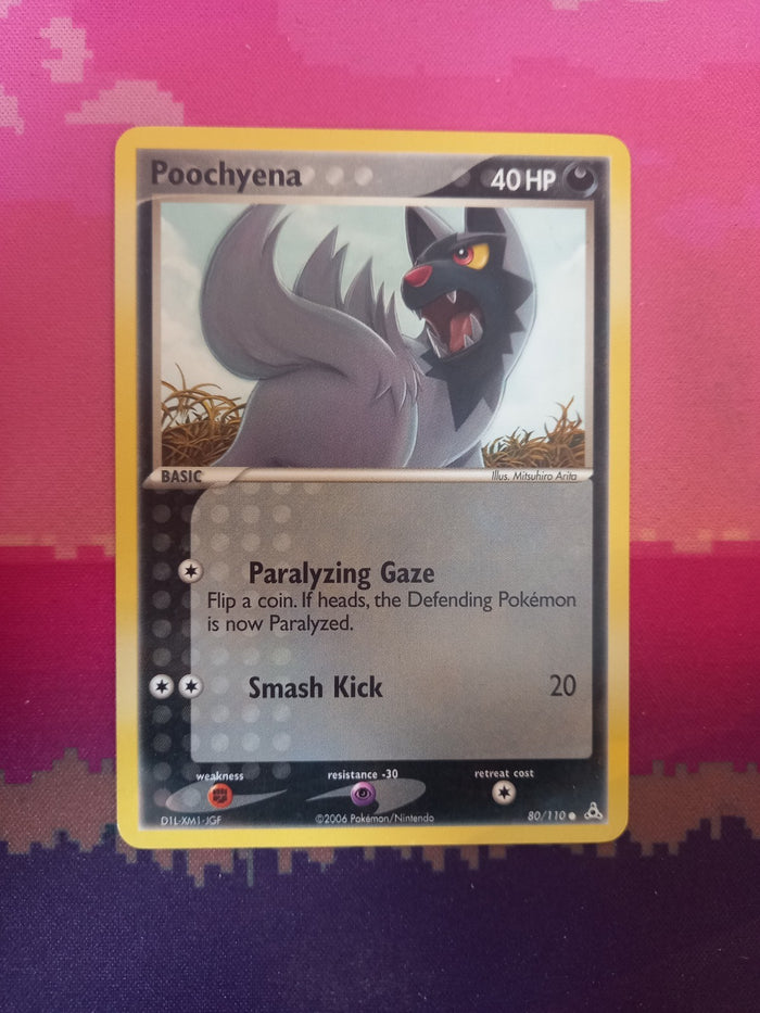 Pokemon Card Poochyena Holon Phantoms 80/110 Near Mint