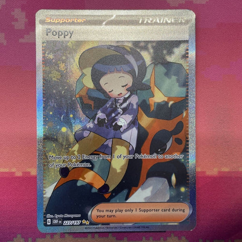 Pokemon Card Poppy 227/197 Ultra Rare Obsidian Flames Near Mint