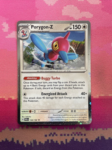 Pokemon Card Porygon Paradox Rift Cosmo Holo 144/182 Near Mint