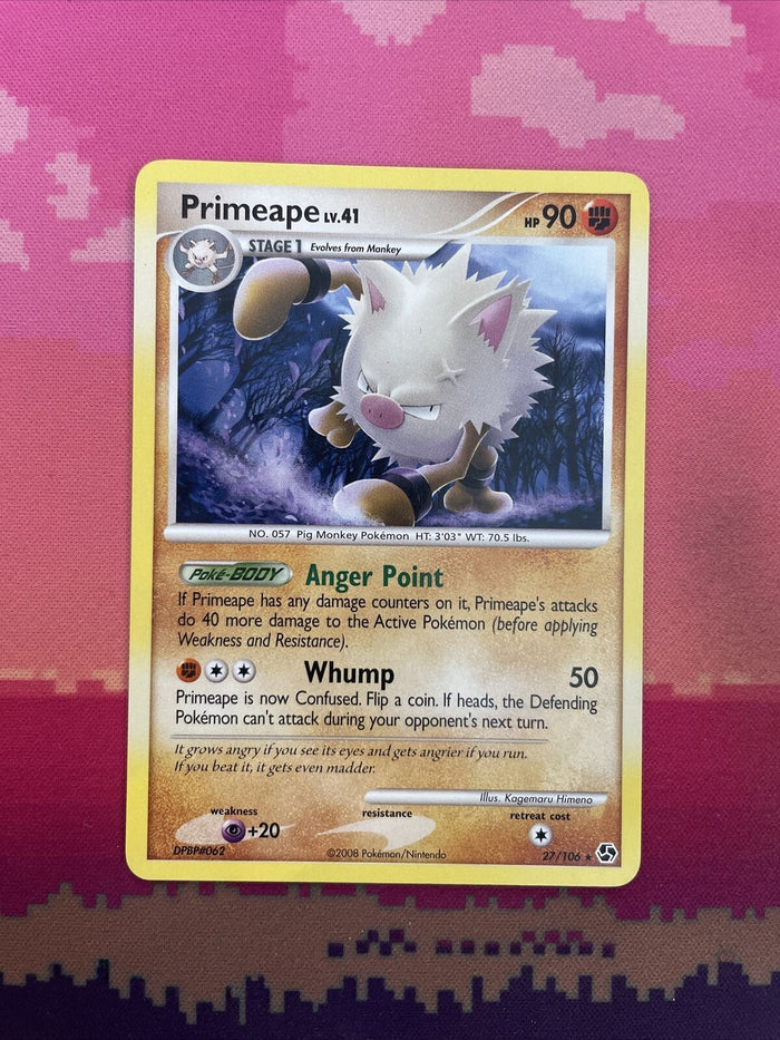 Pokemon Card Primeape Great Encounters Rare 27/106 Near Mint