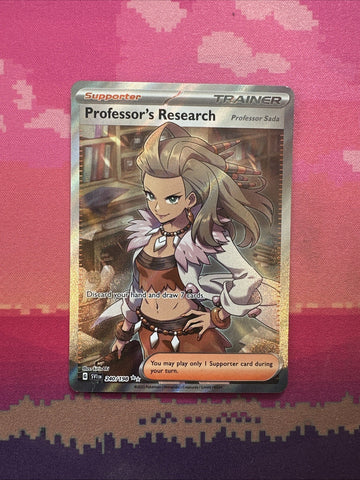 Pokemon Card Professor's Research 240/198 Ultra Rare Scarlet & Violet Near Mint