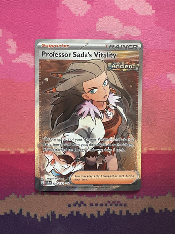 Pokemon Card Professor Sada's Vitality 239/182 Ultra Rare Paradox Rift Near Mint