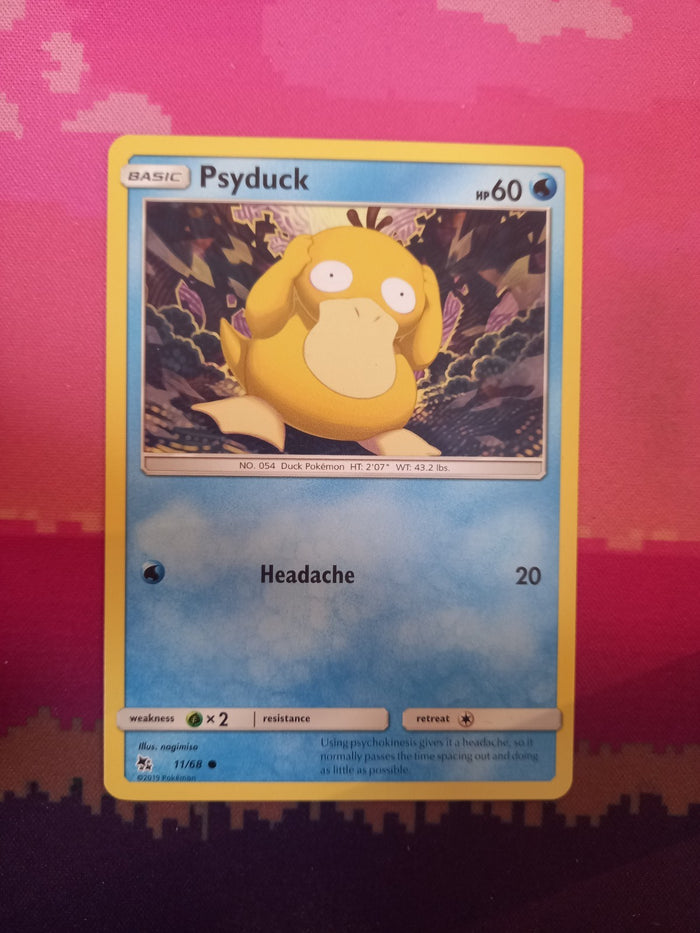Pokemon Card Psyduck Hidden Fates 11/68 Near Mint