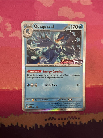 Pokemon Card Quaquaval Black Star Promo 005 Near Mint