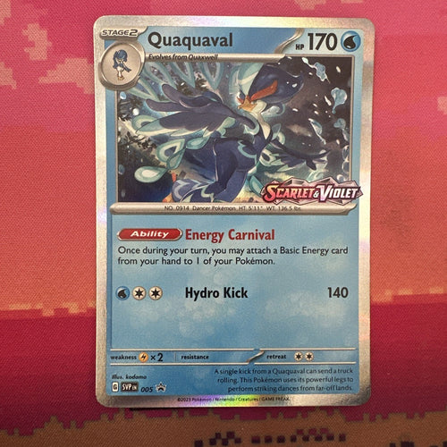 Pokemon Card Quaquaval Black Star Promo 005 Near Mint