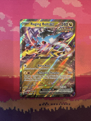 Pokemon Card Raging Bolt ex 145 Black Star Promo Near Mint