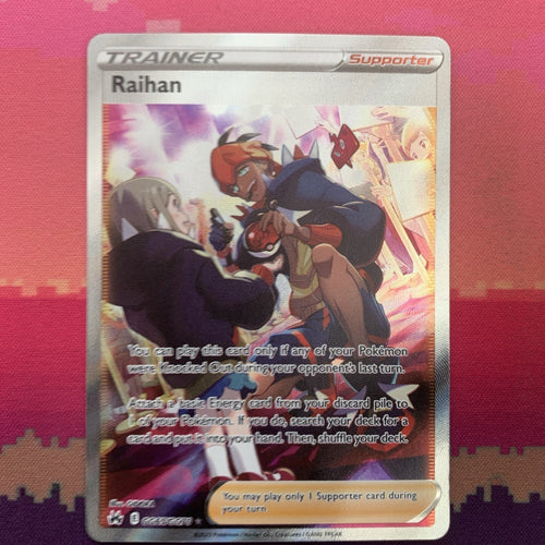 Pokemon Card Raihan GG65/GG70 Galarian Gallery Crown Zenith Near Mint