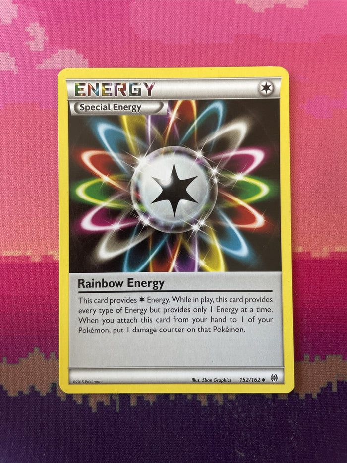 Pokemon Card Rainbow Energy Breakthrough Uncommon 152/162 Near Mint