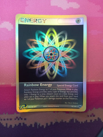 Pokemon Card Rainbow Energy EX Ruby Sapphire Reverse Holo Rare 95/109 Near Mint