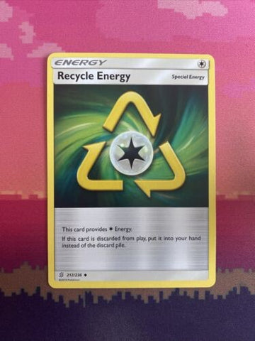 Pokemon Card Recycle Energy Unified Minds Uncommon 212/236 Near Mint