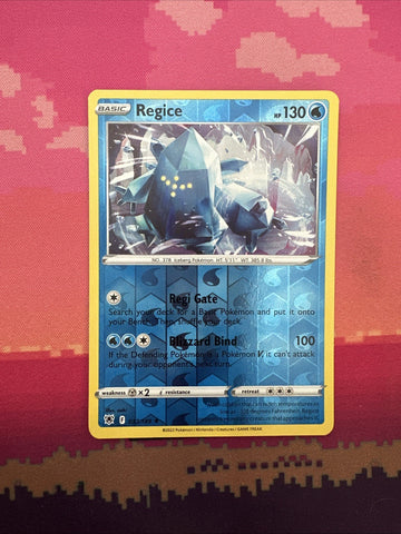 Pokemon Card Regice Astral Radiance Reverse Holo Rare 037/189 Near Mint