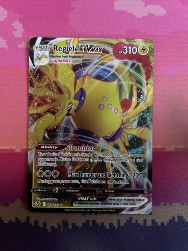 Pokemon Card Regieleki VMAX 058/195 Ultra Rare Silver Tempest Near Mint