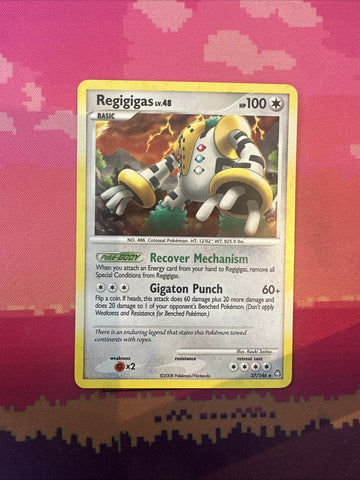 Pokemon Card Regigigas EX Legends Awakened Holo Rare 37/146 Light Play