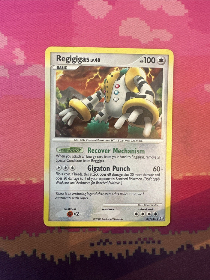 Pokemon Card Regigigas EX Legends Awakened Holo Rare 37/146 Light Play