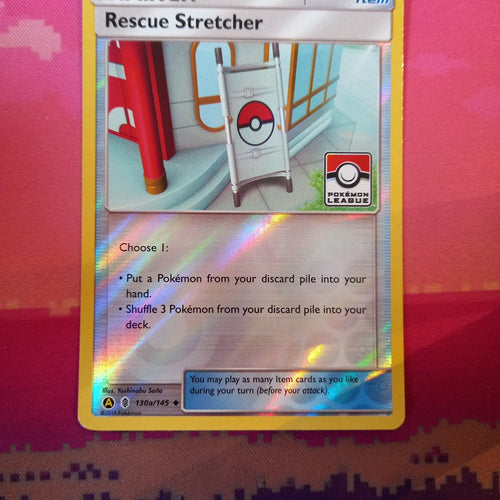 Pokemon Card Rescue Stretcher Pokemon League 103a/145 Reverse Holo Near Mint