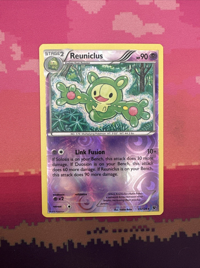 Pokemon Card Reuniclus Fates Collide Reverse Holo Rare 35/124 Near Mint