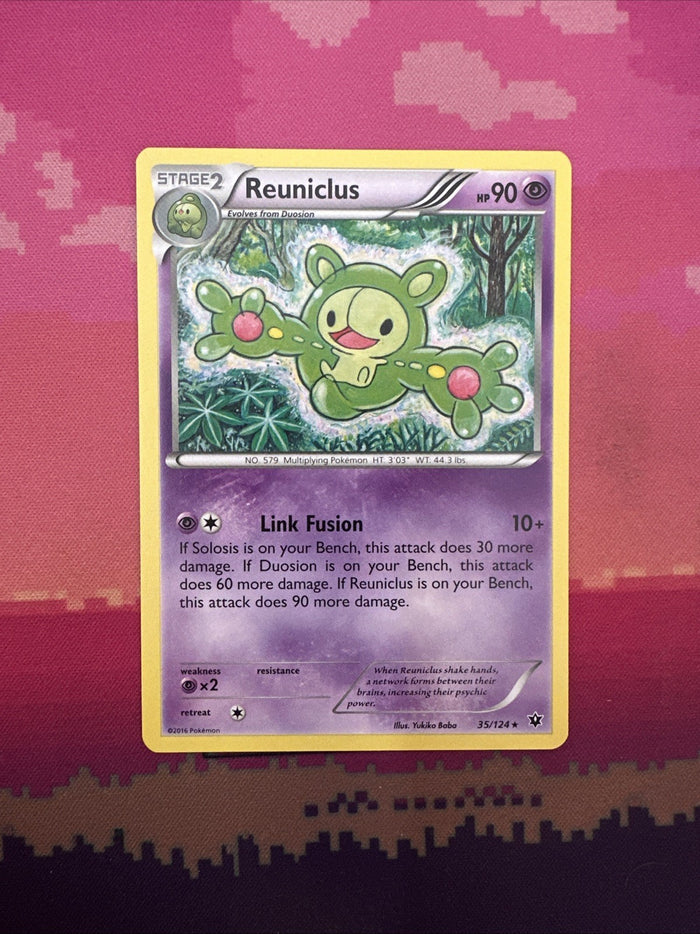 Pokemon Card Reuniclus Fates Collide Rare 35/124 Near Mint