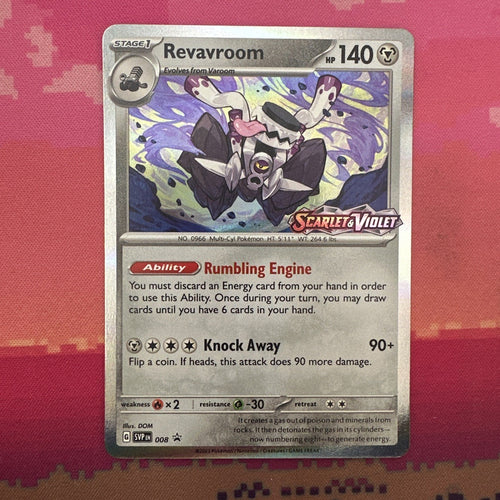 Pokemon Card Revavroom 008 Black Star Promo Scarlet & Violet Near Mint