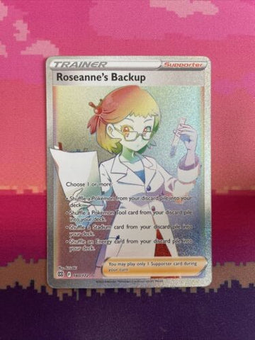 Pokemon Card Roseanne's Backup 180/172 Secret Rare Brilliant Stars Near Mint