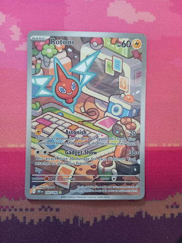 Pokemon Card Rotom 197/182 Illustration Rare Destined Rivals Near Mint