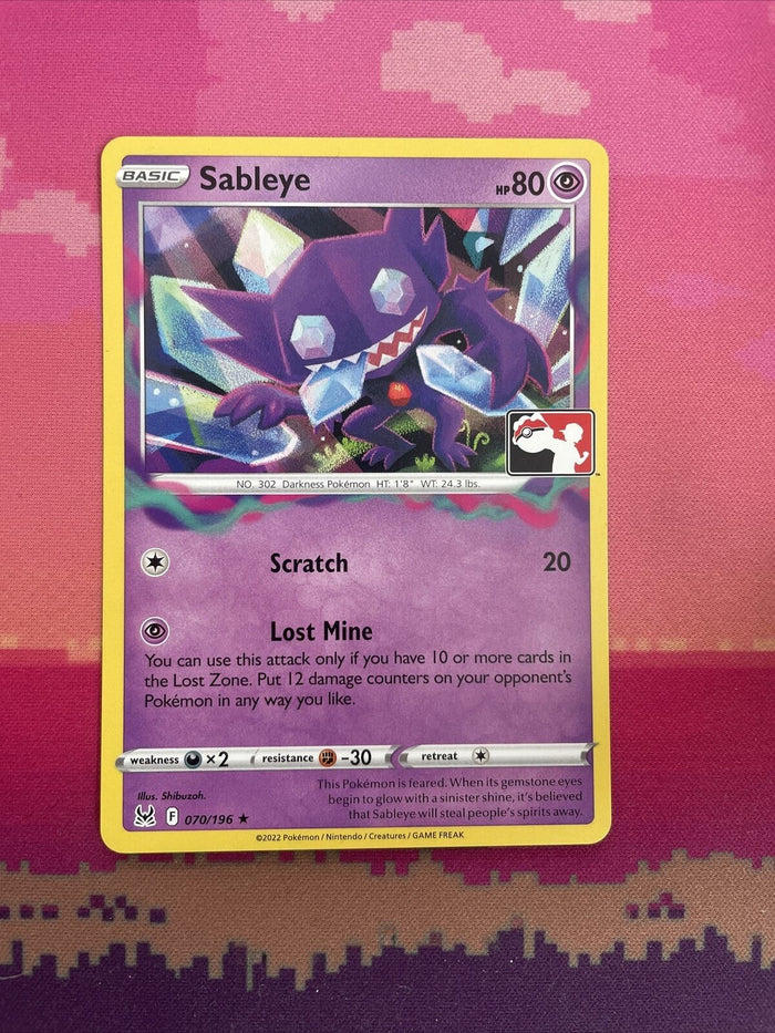 Pokemon Card Sableye Prize Pack Non Holo 070/196 Near Mint