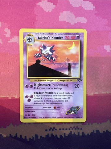 Pokemon Card Sabrina's Haunter Gym Challenge Uncommon 55/132 Near Mint
