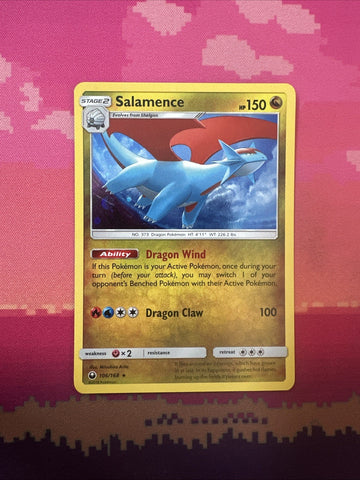 Pokemon Card Salamence Celestial Storm Cosmo Holo Rare 106/168 Near Mint