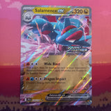 Pokemon Card Salamence ex 114/159 Double Rare Journey Together STAMPED Near Mint