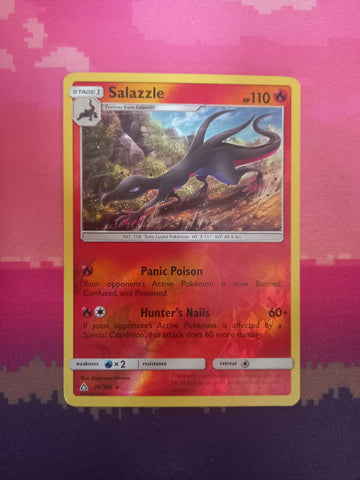 Pokemon card Salazzle 26/156 Reverse Holo Ultra Prism Near Mint
